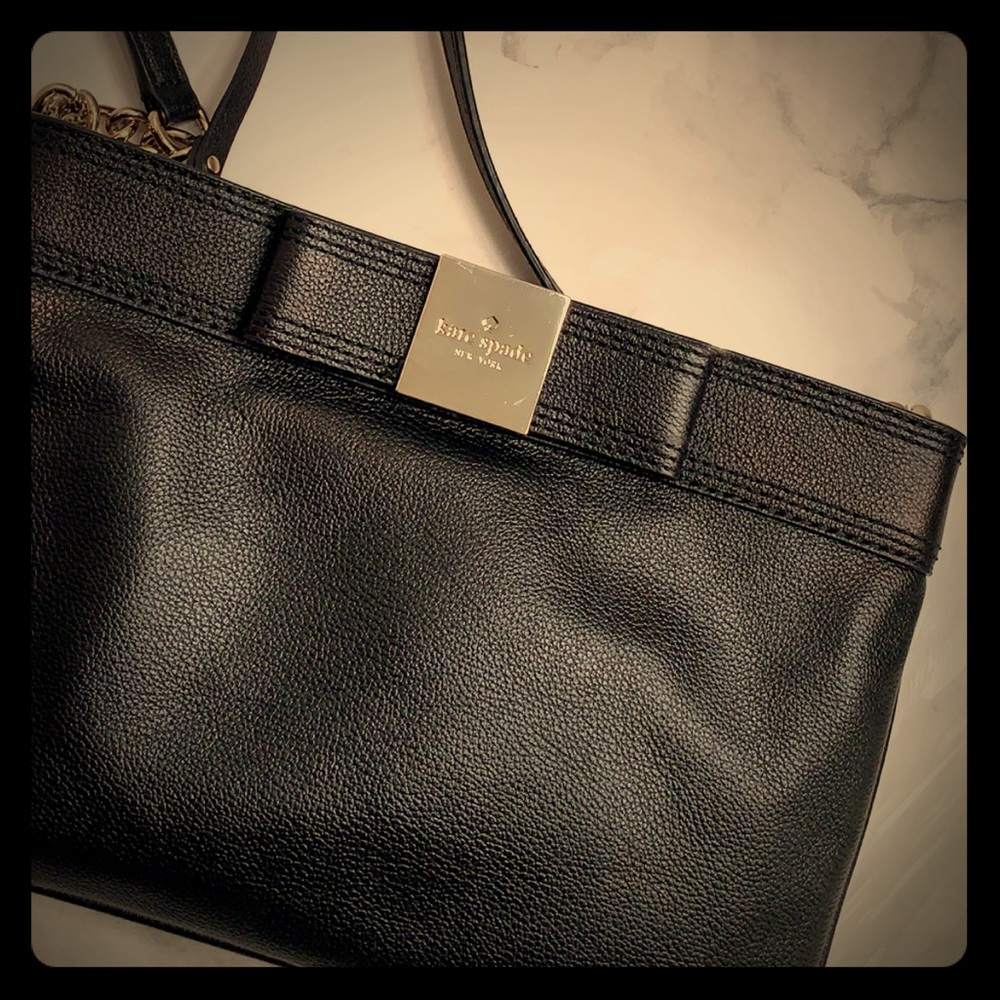 Kate spade black leather cross body